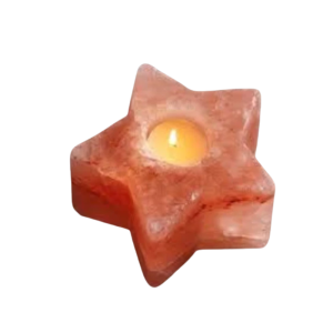Star shape salt candle holder