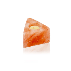 Triangle shape salt candle holder