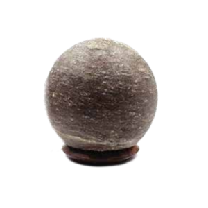 Himalayan Maroon Salt Sphere Shape Lamp